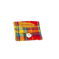 Pochette "Madras" à bouton